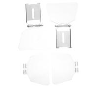 HONITANO Transparent Bench Grinder Eyeshield Replacement Kit with High Clarity Lens Ergonomic Dustproof Shield for Metalworking Workshop Easy-Detach Protective Guard for Precision Grinding