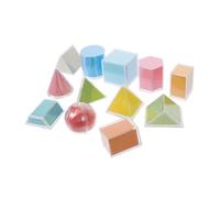 HONITANO Transparent Geometric Blocks for Geometry Manipulatives Teaching Tool Interactive Math Learning Enhancing Creativity and Spatial Understanding