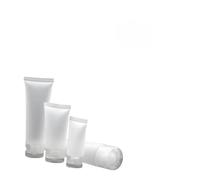 HONITANO Travel Bottle Set 4pcs Empty Facial Cream Bottles Soft Tubes 10ml-30ml Matte Caps Refillable for Skincare Travel Toiletries