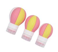 HONITANO Travel Bottles Set 3pcs Silicone Leakproof Lotion Dispensers 50ml 70ml 100ml Portable Refillable Cosmetic Bottles for Toiletries and Skincare