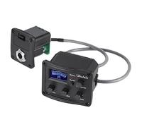 HONITANO Ukulele Electric Pickup and 3 Status Control Knobs with Piezo Transducer and 3-band Eq Equalizer, Plastic Ukulele Preamp with Lcd Display for Accurate Sound Adjustment