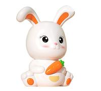 HONITANO Unbreakable Bunny Piggy Bank Plastic Money Saving Jar Lovely Rabbit Shape for Boys and Girls Desktop Decoration Birthday Festival