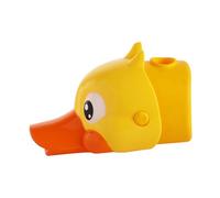 HONITANO Upgraded Faucet Guide Extender for Cute Yellow Animal Spout Sink Handle Extender Fits Bathroom Faucets Fun Water Chute to Encourage Hand Washing