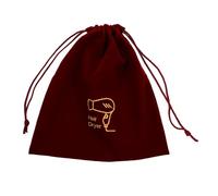 HONITANO Velvet Drawstring Hair Dryer Bag Soft Storage Organizer for Travel Bathroom Multipurpose Jewelry Holder Lightweight Protective Pouch