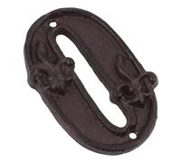 HONITANO Vintage Cast Iron Door Number for House Address Signs DIY Metal Mailbox Number Plaque with Screws for Office Apartment Classroom Farmhouse