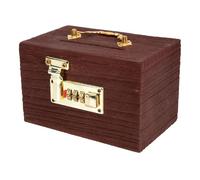 HONITANO Vintage Wooden Pirate Treasure Chest with Lock Medium-Sized Wood Coin Bank Trinket Storage Box Cash Box for and Adults Treasure Hunt Game