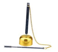 HONITANO Vintage Yin Qing Bell Handheld Buddhist Musical Instrument for Meditation and Yoga Classic Design with Crisp Sound for Tibetan Rituals and Feng Shui Decor