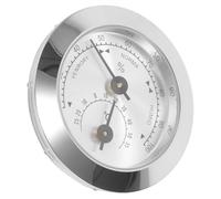 HONITANO Violin Hygrometer Silver Portable Temperature Humidity for Acoustic Guitar Instrument Care Easy Installation Indoor Monitoring