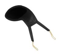 HONITANO Violin Shoulder Pad and Chin Rest Combination Litchi Texture for 1/2-1/4 Size, Black, Suitable for Children and Adults, Neck Protection Cushion for Violin and Viola Playing