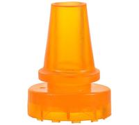 HONITANO Walking Stick Plastic Tips Replacement Large Orange Oxford Anti-Slip Cane Feet Covers for Mobility Aid Users Outdoor Hiking