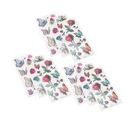 HONITANO Waterproof 3d Butterfly Temporary Decals 9pcs Colorful Body Stickers Set Rub-on Transfers for Women and Men, Unique Fake for Festival and Travel Use