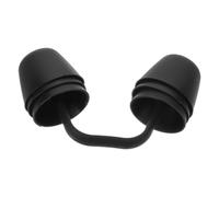 HONITANO Waterproof Black Silicone Nose Clip for Adults, Non-slip Reusable Swimming Nose Plug 12-14mm, Soft Nasal Clamp for Pool Training and Watersports