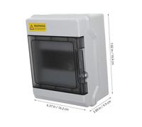 HONITANO Weatherproof Outdoor Electrical Box UV Resistant Power Distribution Enclosure with Transparent Window for Easy Monitoring Side Access Design for Construction Parks and Street