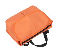 HONITANO Wheelchair Side Hanging Storage Bag with Multiple Compartments for Walkers Mobility Scooters and Electric Chairs Orange Organizer Pouch for Groceries and Essentials