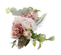 HONITANO White Bridal Hair Comb Pearl Flower Headpiece Lightweight Decorative Hair Clip for Wedding Veils Comfortable Spring Hairpin for Brides and Romantic Updo Accessory