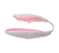 HONITANO White Plush Rabbit Ear Headband for Carnival Party, Safe and Easy to Put and Take, Lovely Decorative Headgear for Children and Girls