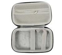HONITANO Wireless Microphone Case Portable Lapel Mic Carrying Storage Box Lightweight Electronic Organizer for Travel Stylish PU Design Convenient Mesh Storage System