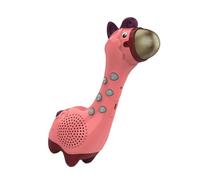 HONITANO Wireless Wireless Connection Boys and Girls Microphone Toy for Children Educational Singing Karaoke Machine with Pink Cartoon Design, Early Learning Music Toy for Toddlers and Babies