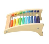 HONITANO Wooden Arithmetic Abacus Counting Frame Educational Math for Beads for Learning Enhances Calculation Speed and Accuracy Montessori Math Tool for Preschool and Grade Students