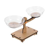 HONITANO Wooden Balance Scale Toy Educational Math Game for Kids with Weighing Scale Set to Learn Weight Concepts and Enhance Calculation Skills