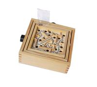 HONITANO Wooden Ball Maze Educational, Desktop Labyrinth Puzzle Game, Simple Intellectual Accessory for Parent Interaction and Early Learning