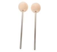 HONITANO Wooden Drum Pedal Beater Hammer Heads Vintage Solid Wood Bass Drum Foot Pedal Replacement Small Size for Percussion Instruments