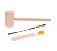HONITANO Wooden Excavation Tool for Small Dinosaur Fossil Digging Kit with Hammer Brush and Luoyang Spade Montessori Archaeology Tools for Boys and Stem Educational Play