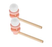 HONITANO Wooden Floating Balls Pink Educational Blowing Game for Interaction Strengthens Lip Muscles Enhances Balance and Coordination