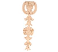HONITANO Wooden Furniture Applique Decorative Carved Onlay for Doors Cabinets Lightweight Easy Installation Traditional Woodcarving Ornament for Home Living Decor