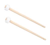 HONITANO Wooden Gong Mallets Practical Percussion Accessories and Comfortable Handle Design with Rubber Heads 2pcs for Performance Use for Gong Playing