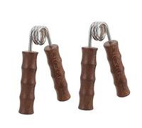 HONITANO Wooden Hand Gripper Pair for Muscle Training Finger Exerciser Heavy-duty Strengthener Wrist Fitness Trainer Suitable for Home and Office Random Color