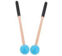 HONITANO Wooden Mallets for Xylophone and Marimba with Blue Handles - Lightweight Percussion Sticks for Boys and Girls’ Musical Instruments, Tongue Drum Mallets and Temple Blocks Practice