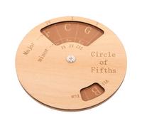 HONITANO Wooden Music Learning Tool Guitar Chord Trainer and Scale Chart Circle of Fifths Wheel for Beginner Guitar Practice Chord Progression Helper for Music Education