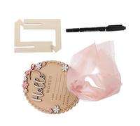 HONITANO Wooden Newborn Name Sign with Pen Included Keepsake Plaque for Birth Announcement and Photo Prop Multipurpose Nursery Wall Decor for Newborn Welcome and Shower