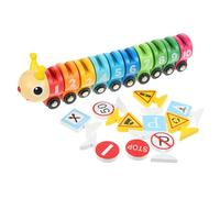 HONITANO Wooden Number Train, Educational Cognitive Learning with Magnetic Connectors, Early Learning Number Train Set