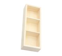 HONITANO Wooden Tea Box 3 Compartment Tea Bag Organizer for Cabinet