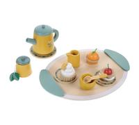 HONITANO Wooden Tea Set for Pretend Play Tea Party Set with Safe Materials Educational Role Play for Imaginative Social Skills Development