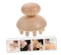 HONITANO Wooden Whole Body Massage Comb Portable Acupressure Tool for Scalp Relaxation Stress Relief Safe Flat Corners for Travel Home Use