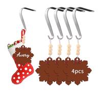 Honitra 4PCS Snowflake Christmas Stocking Holder
