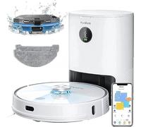 HONITURE Robot Vacuum and Mop Combo,Robot Vacuum Cleaner with Self-Emptying, 70-Day Capacity, Smart Mapping, 250mins Runtime, Robotic Vacuum Cleaner for Pet Hard Floors Carpet (Q6 Pro)
