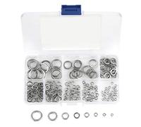 Honiwu 180PCS Stainless Steel Spring Lock Washers, M2-M10 Assortment Kit with Storage Box