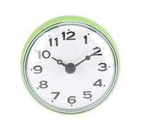Honiwu Bathroom Clock with Suction Cup, Mini Waterproof Alarm With Arabic Digital Dial for Kitchen (Green)