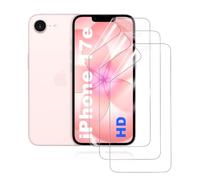 HonJenSeoa Pack of 3 Hydrogel Film Compatible with iPhone 17e, Ultra HD Clear TPU Screen Protector, Full Cover Mobile Phone Protection, Supports Face ID & Touch Response, Case-Friendly