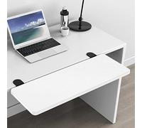 HONJIE Computer Desk Extension Board, Suitable for Office desks, Sturdy Mouse arm Support, Computer Desk Extender, Suitable for Home and Office (21.65"*9.45"(55cm*24cm), White Carbon Fiber)…