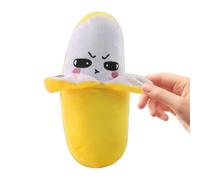 HonJiekomy Banana Sensory Toy Stuffed Carrot Fruit Touch Activated Doll