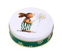 HonJiekomy Candy Gift Box | Tinplate Airtight Bunny Food Organizer,Chocolate Snack Box,for Family Friends Students Adults Kids Men Women Holiday Daily