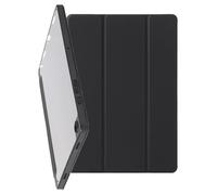 honju FIT Folio Case Compatible with Samsung Galaxy Tab A9+ Plus (WiFi & 5G) Case [Wake/Sleep Function, Screen Protector with Raised Edge, Stand Function] Black/Transparent