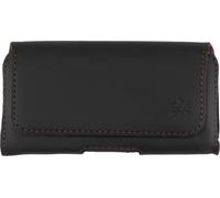 honju Horizon Genuine Leather Belt Case for Huawei Mate 50 Pro, Oppo Reno8, OnePlus 11 5G and More [Mobile Phone Case with Belt Loop for Smartphones up to 170 x 85 x 12 mm, Magnetic Closure] Black