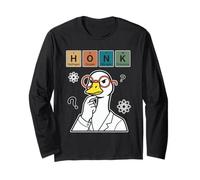 Honk Goose Chemistry Periodic Table Funny Science Teacher Long Sleeve T-Shirt