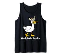 Honk-Halla Awaits Funny Goose Warrior Viking Tank Top